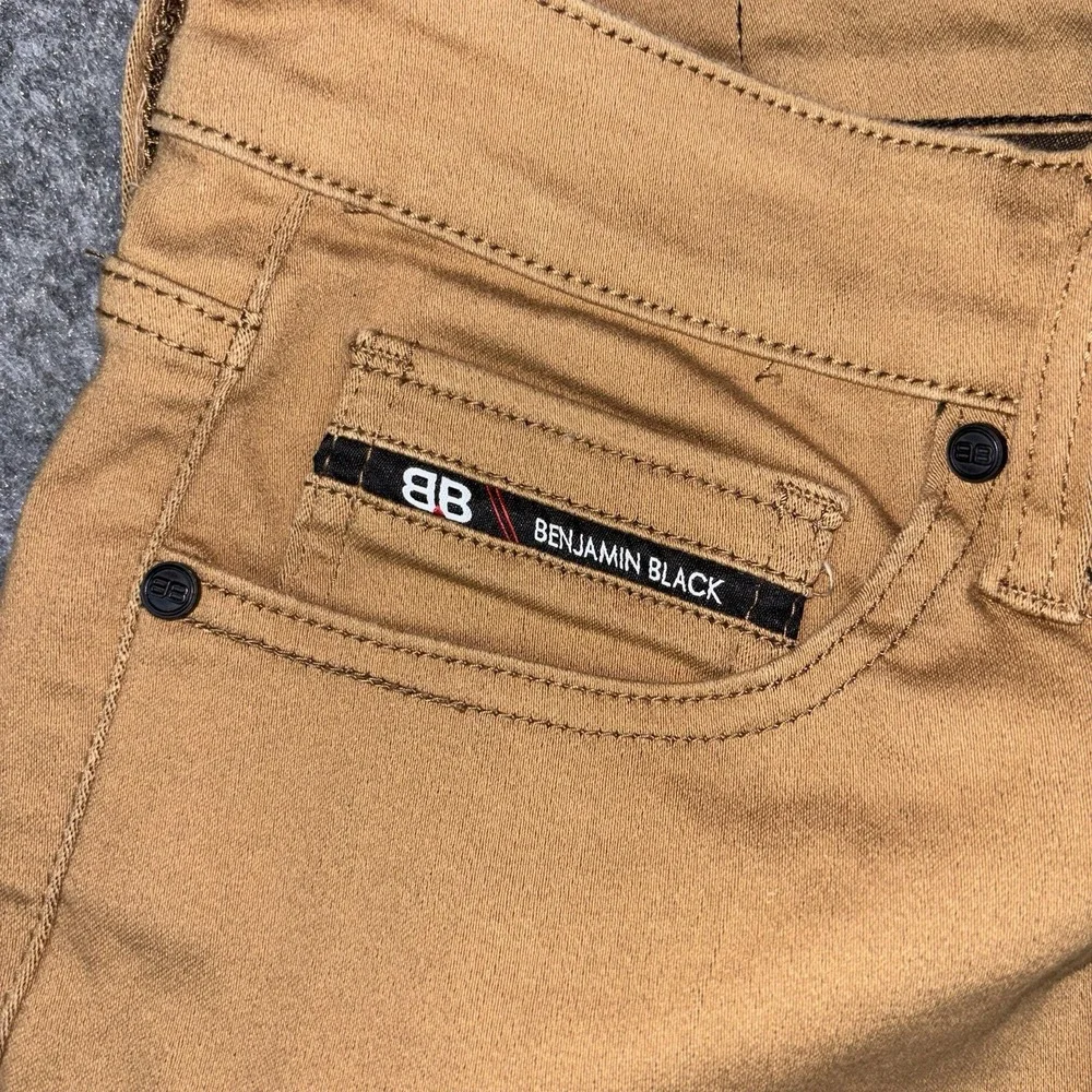 Benjamin Black Pants Mens 30x32 (Fits 30x30) Khaki Chino Slim Fit Streetwear EUC